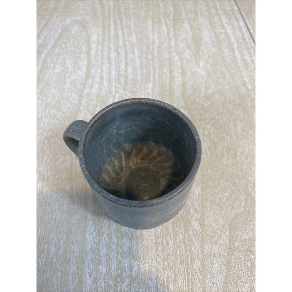 5 Vintage Pottery Coffee Cups / Mugs Unique Design with Wine Glass Style Base - Picture 16 of 16